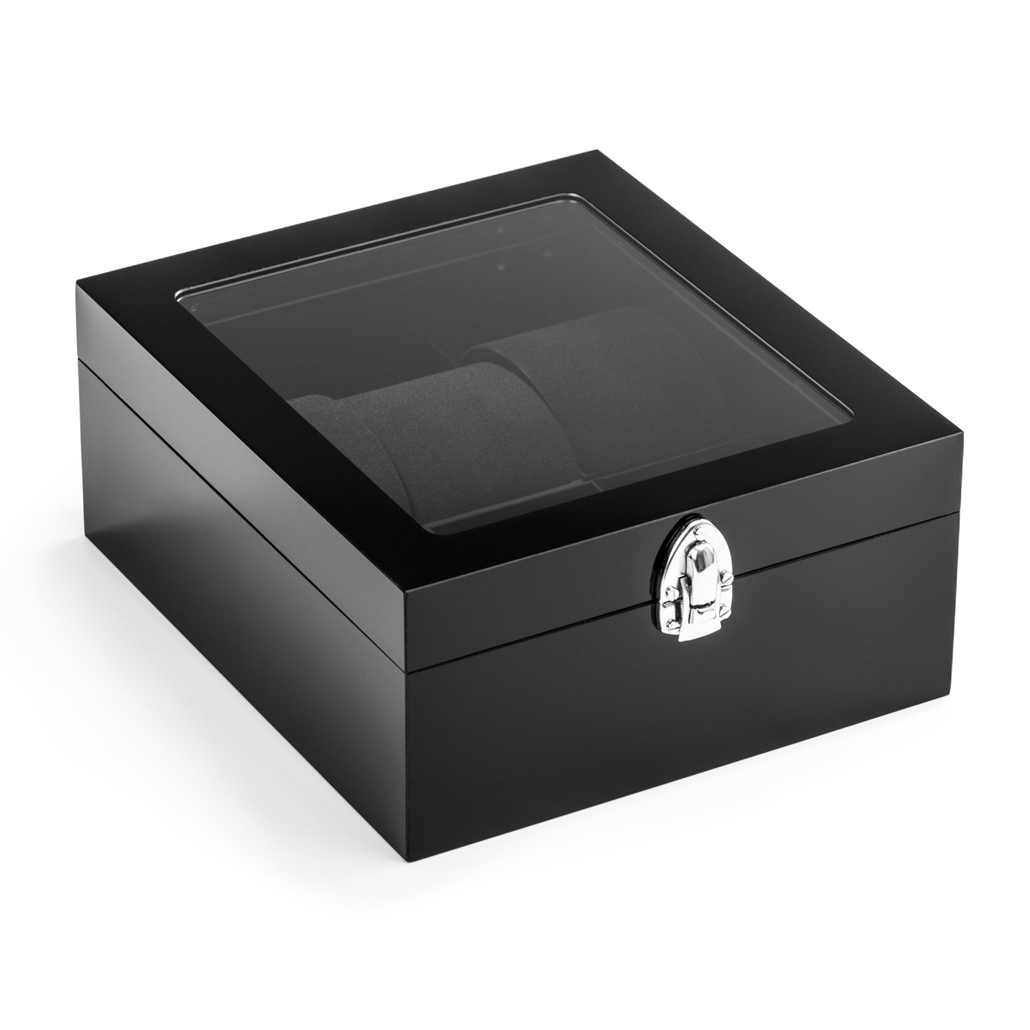 Acrylglas-Uhrenbox (Schwarz)